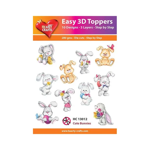  Easy 3D Toppers 10 ASS. HC13012