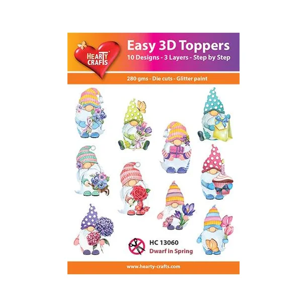  Easy 3D Toppers 10 ASS. HC13060