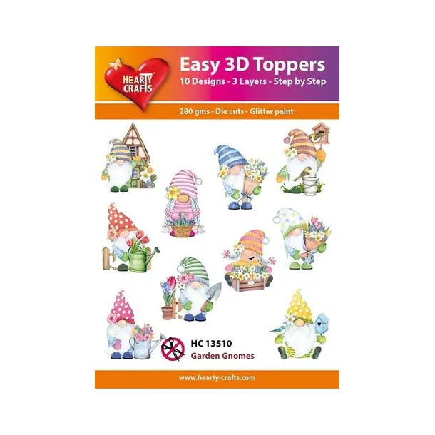  Easy 3D Toppers 10 ASS. HC13510