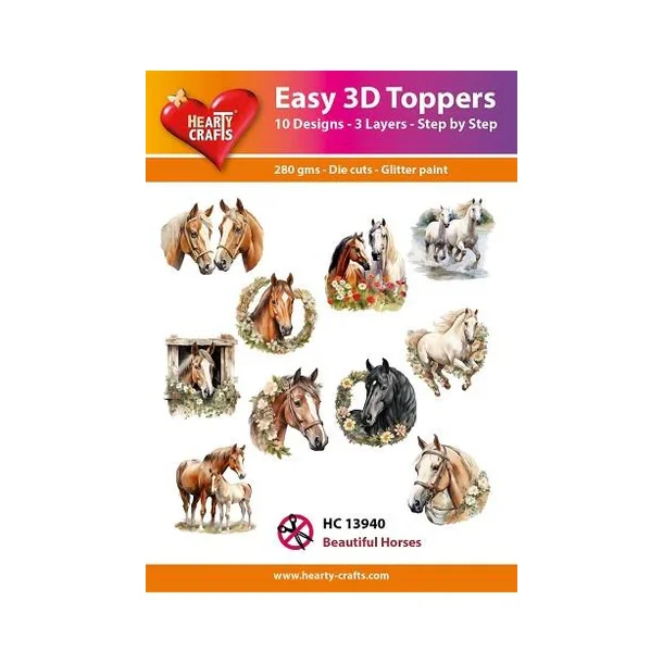 Easy 3D Toppers "Beautiful Horses" HC13940