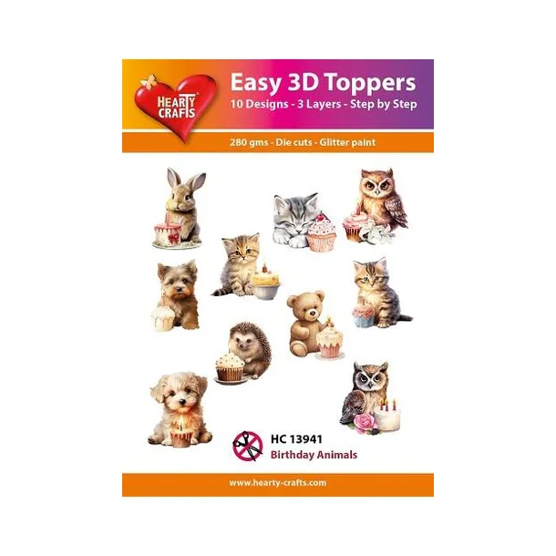 Easy 3D Toppers "Birthday Animals" HC13941