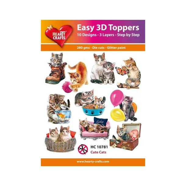 Easy 3D Toppers 10 ASS. HC10781