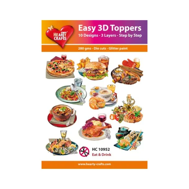  Easy 3D Toppers 10 ASS. HC10952