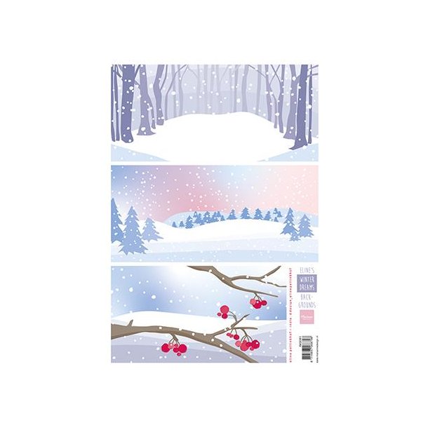 Marianne Design Sheets A4 "Eline's Winter Dreams Backgrounds" AK0091