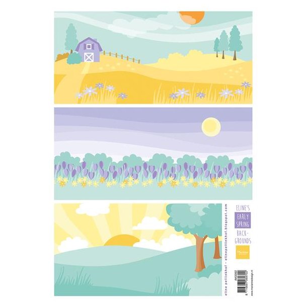 Marianne Design Sheets A4 "Eline's Early Spring Backgrounds" AK0092