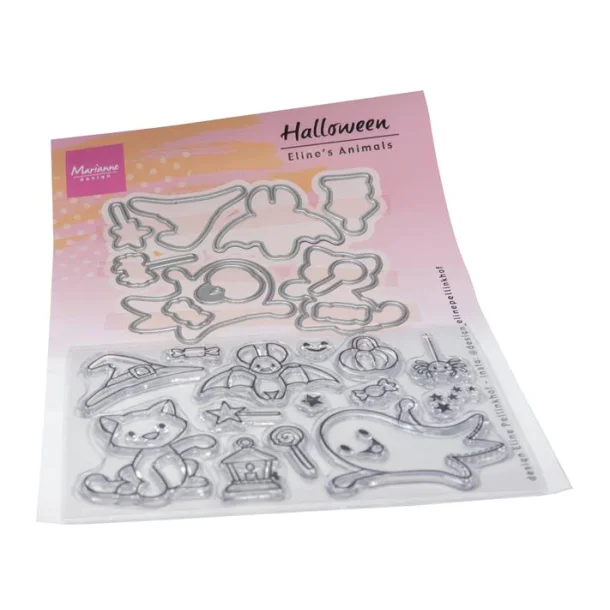 Marianne Design Clearstamp + Dies "Eline's Animals - Halloween" EC0201