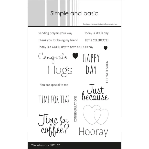 Simple and basic Clearstamp "English texts" SBC167