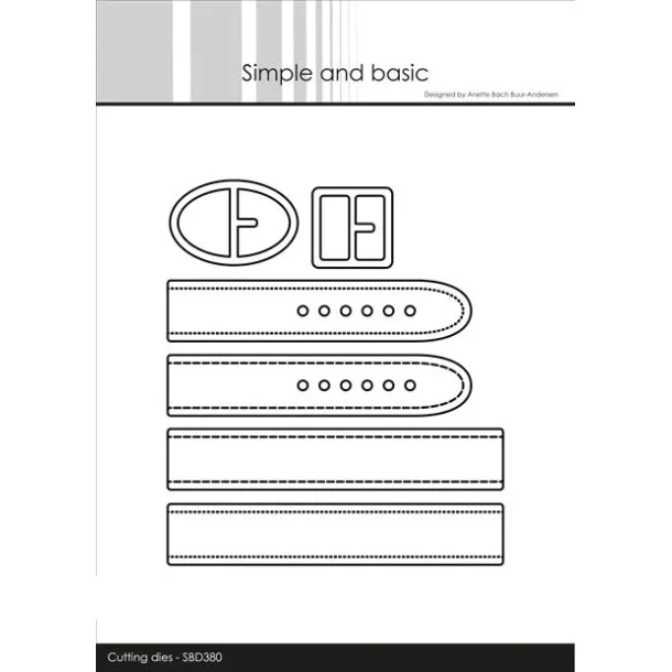 Simple and Basic die "Belt and Bucklet" SBD380