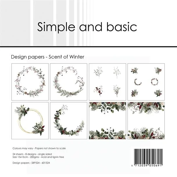 Simple and Basic Design Papers "Scent of Winter" SBP524