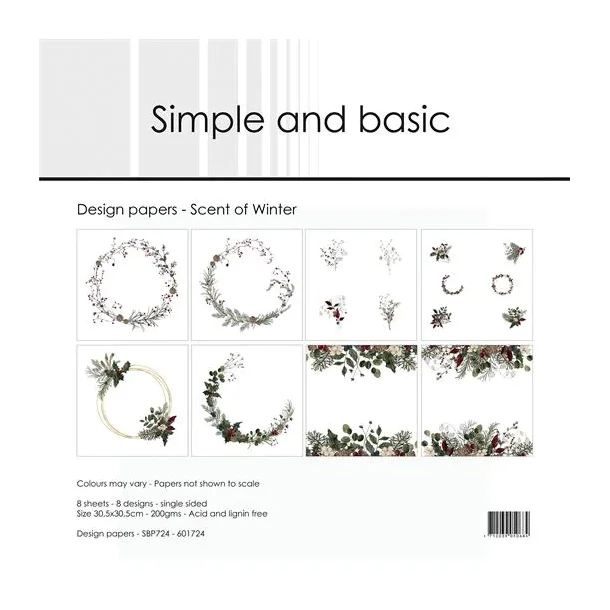 Simple and Basic Design Papers "Scent of Winter" SBP724